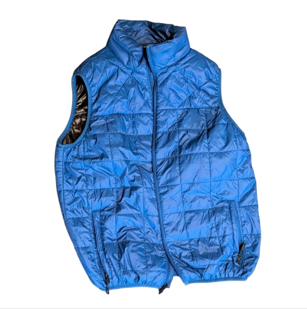 Hawke & Co Blue Quilted Vest Y2k Gorpcore Utility